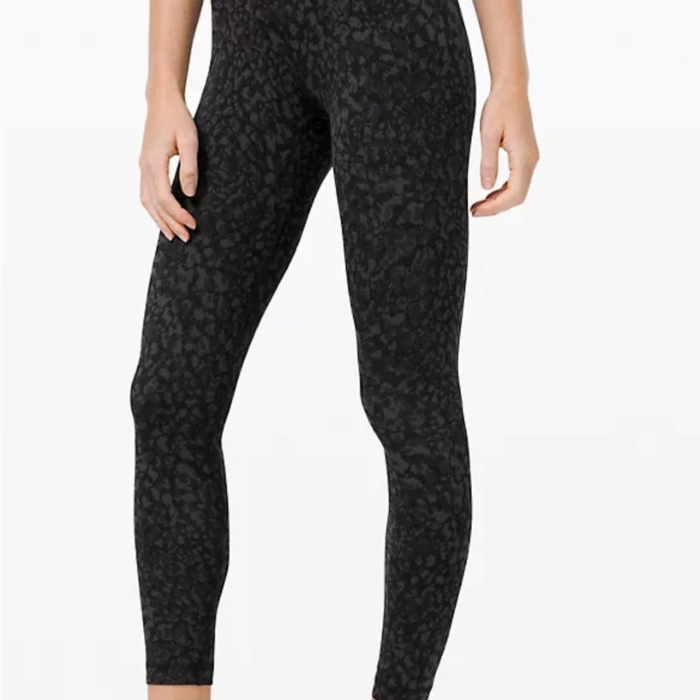 Lululemon Athletica Black Pattern Align Leggings